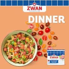 Zwan Luncheon Halal Loaf Meat (Pack of 2 x 340g) Chicken/Beef