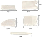 White Jade Crystal Energy Stone Traditional Guasha Board for Body Shoulder Neck Back Massage 1Pcs (Color : U Shape)