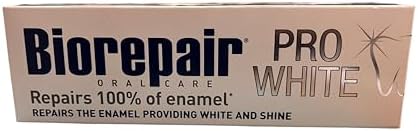 Biorepair: "Pro White" Whitening Toothpaste with microRepair - 2.5 Fluid Ounce (75ml) Tube [ Italian Import ]
