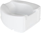 Homecraft Savanah Raised Toilet Seat, 6" High Elevated Toilet Seat Locks Onto Standard Toilets, Portable Assistance Commode Seat with Sturdy Brackets, Medical Aid for Elderly, Disabled, Limited Mobility