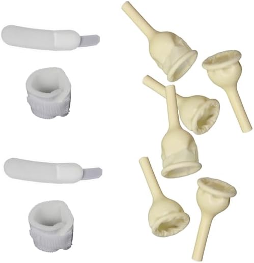50 Rubber Urinal Bag Male External Catheter Single use 50 Count Comes with a Foam Strip for Tightening 2 Count (XLarge 35 mm 1.37 Inches)