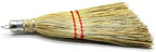 Handmade 12 Inch Mini Corn Broom Whisk Made of Natural Corn Broom Straw with a Solid Metal Hang Design for Indoor & Outdoor Use Car Porch Debris Halloween Dust Dirt Driveways Sidewalks