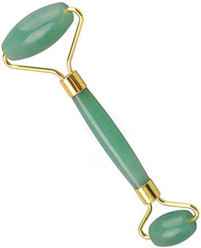 Jade Roller Facial Massager 100% Natural Jade Facial Rolling Stone and Gua Sha Scraping Tool Set Slimming Skin Therapy Slimming Tool