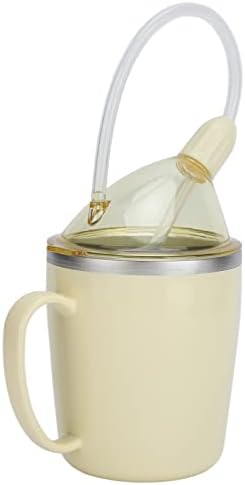 ZJchao Convalescent Feeding Cup Leakproof 350ml Light Weight Sippy Cup for Elderly Patients Eating Liquid Food in Bed