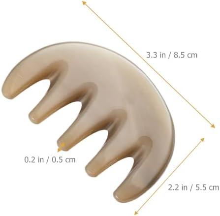 Scalp Massage Comb Wide Tooth Handheld Scraping Massage Tool for Head Care Itch Relief Hair Smoothing Portable 3.34X2.16In