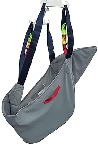 CEEBUS Patient Hoist Lift Sling, Full Body Commode Sling Stair Transfer Belt Divided Leg Sling Bariatric Handicap Lift Medical Lift Equipment for Elderly Disabled