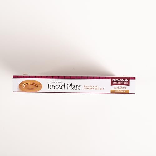 BROADMAN CHURCH SUPPLIES RemembranceWare Communion Bread Plate, Brass