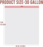 BEIDOU-PAC 30 Gallon Trash Bags Drawstring, 75 Count, White & Unscented, Multi-purpose Garbage Bags Can Liners for Business Home Kitchen Commercial and Industrial