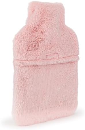 Barbie Womens Hot Water Bottle | Ladies & Girls Pink Furry Heat Pad | Insulated Plush Accessory | Gift for Adults & Children