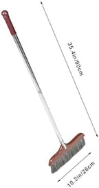 Long Handle Soft Bristle Brush for Indoor Outdoor Detachable Broom Dust Mop for Hardwood Floors