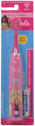 Brush Buddies Barbie Battery Operated Electric Toothbrush for Kids – Soft Bristles & Sonic Power Perfect for Boys, Girls, and Children’s Oral Hygiene