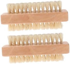 minkissy 6pcs Double Sided Nail Brush Soft Bristles for Nail Cleaning Exfoliating Comfortable Grip for Cuticle Fingernail Scrubbing for Spa and Home Manicure