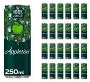 Appletiser Apple Juice Cans 250ml x 24 | Sun-Ripened Apple Goodness | Sip on Sparkling | Sugar-Free Refreshment | Carbonated Beverage | Popular Mixer for Mocktails and Cocktails