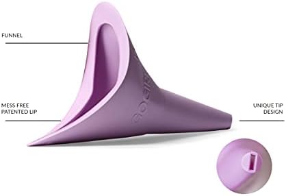 GoGirl Female Urination Device (FUD) - #1 FUD Made in The USA. Pee Standing Up! Portable Female Urinal for Women, Soft, Flexible, Reusable, Pee Funnel Medical-Grade Silicone (Pink)