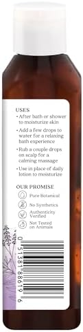 Aura Cacia Body Oil, Relaxing Lavender, 8 Fluid Ounce (Pack of 2)