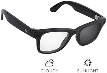 Alphax Transition Replacement Lenses for Ray-Ban Meta Wayfarer RW4008 / RW4012 53mm (Gen 2) Sunglasses | Precision Cutting