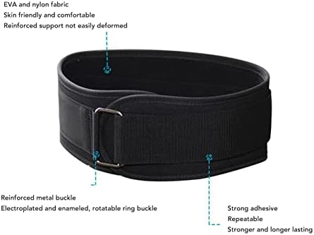 Lumbar Waist Support Belt, Adjustable Fade Resistant Lumbar Support Belt, Rotating Ring Buckle, Reverse Stretch Reinforced Metal Buckle for Sports (L)