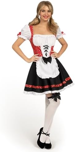 Spooktacular Creations Women Oktoberfest Costume, Dirndl Dress German Beer Girl Outfits for Halloween Party Beer Carnival