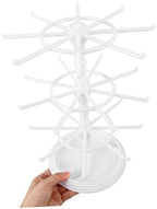ABOOFAN Hanging Jewelry Organizer Earring Storage Necklace and Bracelet Holder Rotating Jewelry Display