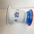 Enamel Spittoon Chamber Pots for Women and Men with Lid Urinal Bucket Toilet Bed Pans Handheld Portable Household(Blue a,Large)