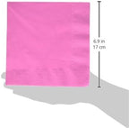 Amscan Bright Pink Luncheon Paper Napkin Big Party Pack, 125 Ct.