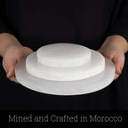 Extra Large Selenite Charging Plate – 8” Selenite Crystal - Mined & Crafted in Morocco – Ideal for Cleansing Crystals & Healing Stones, Meditation, Reiki – Protection Crystals – Spiritual Gift & Decor