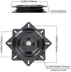 Heavy Duty Bar Stool Swivel Replacement for Recliner Chair & Bar Stool Square Swivel Furniture Replacement(Ball Bearing) (6 inch)