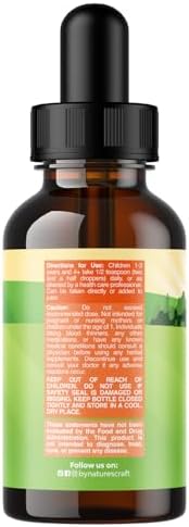 Kids DHA Omega 3 Drops - Fatty Acids Omega 3 6 9 for Brain, Immune Strength & Vision - Nutritional DHA for Kids for Healthy Nervous System & Focus Support - Liquid Supplement with EPA & ALA - 2 Fl Oz