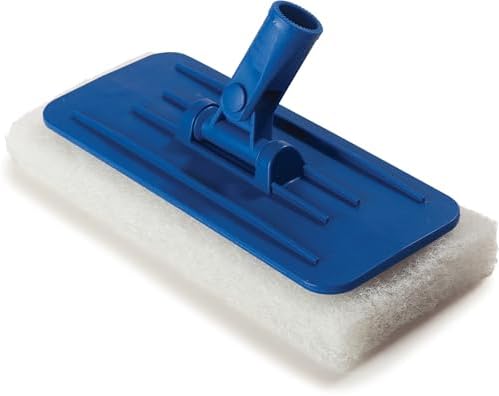 SPARTA Flo-Pac Swivel Pad Holder Cleaning Pad Holder, Floor Pad Holder with High Impact Plastic for Cleaning, 9.25 X 3.63 X 1.75 Inches, Blue