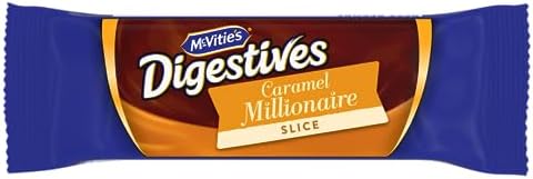 McVitie's Digestive Caramel Millionaire Individually Wrapped Slices, 5 Slices per Pack, 109.9 g (Pack of 1)