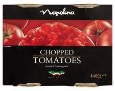 Napolina Chopped Tomatoes 4 X 400G