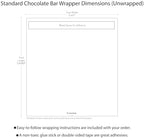 25ct Baptism Candy Personalized Wrappers for Chocolate Bars (25 Pack) - Photo