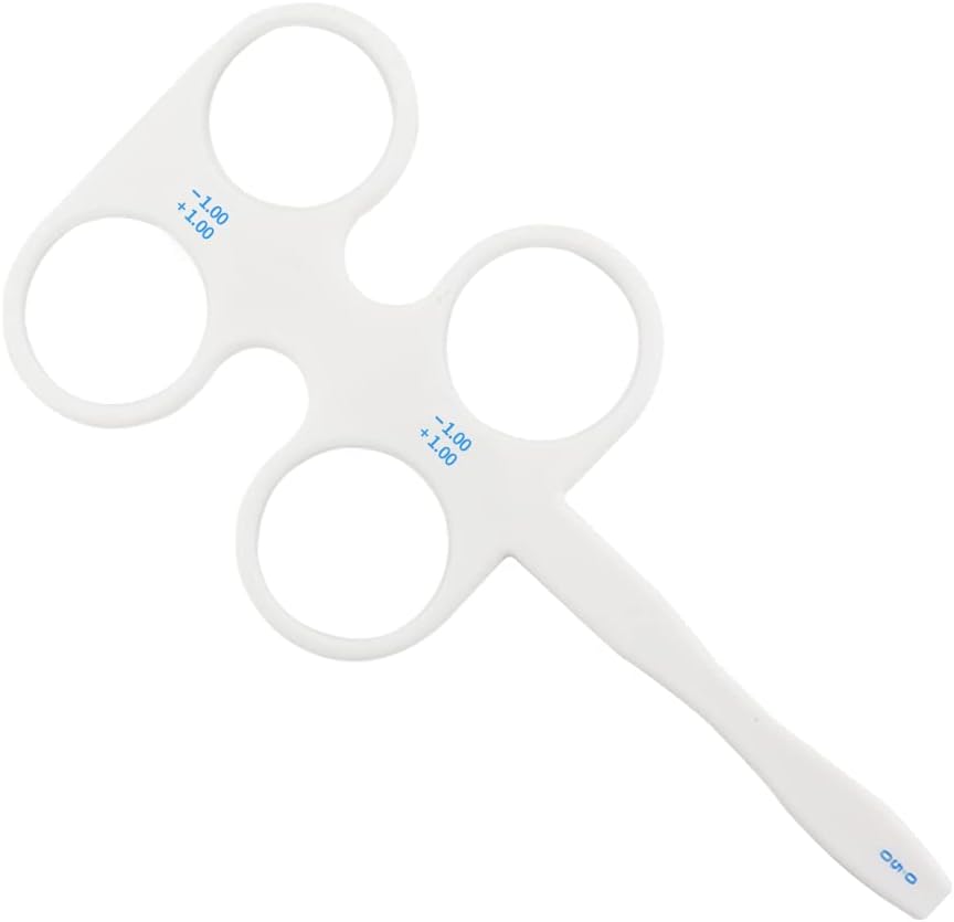 4 Lens Plastic Optical Flipper Ophthalmic Holder Eye Trainer occluder Optometry Equipment (Color : 1.00)