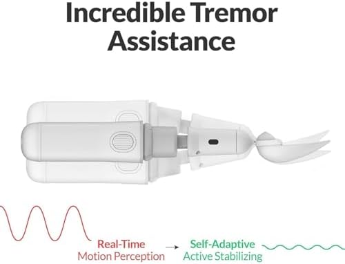Parkinson Spoon Spoon for Hand Tremors,Smart Anti-Shake Spoon Parkinsons Utensils with Active Stabilizing Technology
