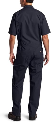 Dickies Men's Short Sleeve Coverall – Zipper Front Work Jumpsuit for Mechanics, Industrial Overall Uniform