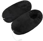 Electric Heated Thick Padded Plush Slippers, Men Women Winter USB Rechargeable Heating Pad Bootie Foot Heater Pull on Shoes Anti-Slip Thermal Indoor Slippers Boots Foot Warmer