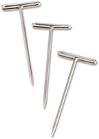 Business Source 32351 T-Pins, 9/16 in. Head Width, 2 in. Length, 100/BX, Silver