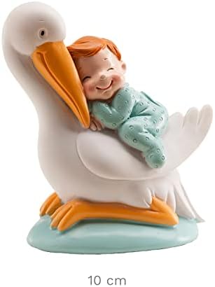 Stork Baby Blue Figure