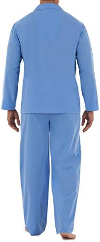 Fruit of the Loom Men's Long Sleeve Broadcloth Pajama Set