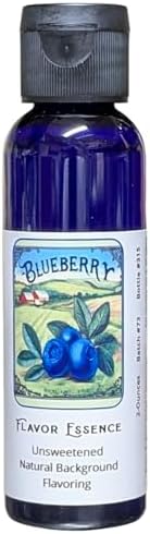 BLUEBERRY Flavoring by Flavor Essence (Unsweetened, Natural Background Flavoring) 2 Oz.| For Beverages: coffee/tea, shakes, smoothies, bar drinks. For Foods: baking, doughs, batters, frostings, yogurt