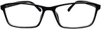 Mens Womens +1.25 Gloss Black Retro Reading Glasses Readers Spectacles Eyeglasses Student Eyewear