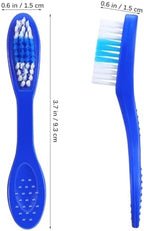 iplusmile 10Pcs Mini Handle Toothbrush Thumbprint, Portable Short Handle Soft Bristles Toothbrush for Travel Teeth Cleaning (9CM)