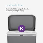 simplehuman Code K 200 Count, Dispenser Pack Custom Fit Liners, Drawstring Trash Bags, 35-45 Liter / 9-12 Gallon, White