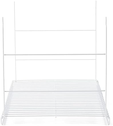 Rubbermaid Universal Closet 24 Inch Long Durable Steel Custom Wire Hanging Added Storage Shelf Accessory, White