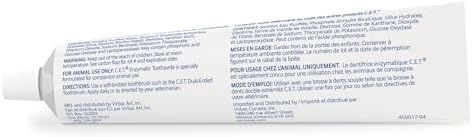 Virbac C.E.T.® Enzymatic Toothpaste| Tartar & Plaque Control for Fresh Breath | Pet Dental Care Toothpaste | Poultry Flavor, 2.5 oz