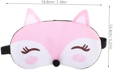 FOMIYES 2pcs Cute Cartoon Fox Eye Mask for Soft Gentle Sleeping Masks with Band for Home Travel Naps