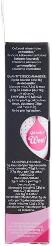 Rainbow Dust ProGel® Concentrated Food Colour, Pink Colouring Gel For Baking and Cake Decorating, 25g Tube