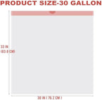 BEIDOU-PAC 30 Gallon Trash Bags Drawstring, 150 Count, White | Unscented | Heavy Duty Multi-purpose Garbage Bags Can Liners for Business Home Kitchen Commercial and Industrial