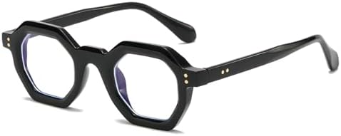 helena Retro Polygon Round Design Reading Glasses For Men Women Blue Light Blocking Computer Readers UV400