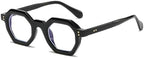 helena Retro Polygon Round Design Reading Glasses For Men Women Blue Light Blocking Computer Readers UV400